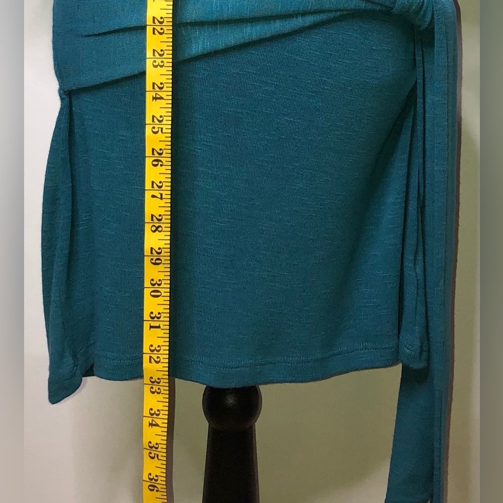 Hypnotik Teal Tie Waist Midi Small Dress - Picture 7 of 9